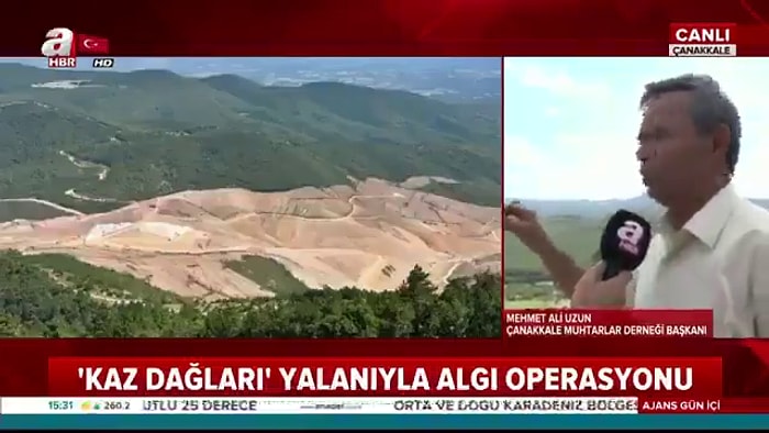 A Haber'in 'Ağaçların Kesildiği Yer Kaz Dağları Değil, Balaban Tepesi' Haberi Sosyal Medyanın Gündeminde