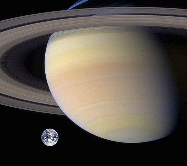 5. Satürn o kadar büyüktür ki, içine 755 tane Dünya sığabilir.
