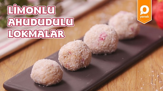 Mis Gibi Limon Kokusu ile Yapılan En Lezzeti Toplar: Limonlu Ahududulu Atıştırmalık Nasıl Yapılır?