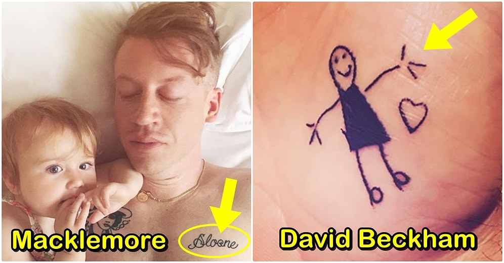 Çocukları ve Eşleri İçin Yaptırdıkları Dövmelerle Kendilerine Tekrar Hayran Olmamızı Sağlayan 15 Ünlü