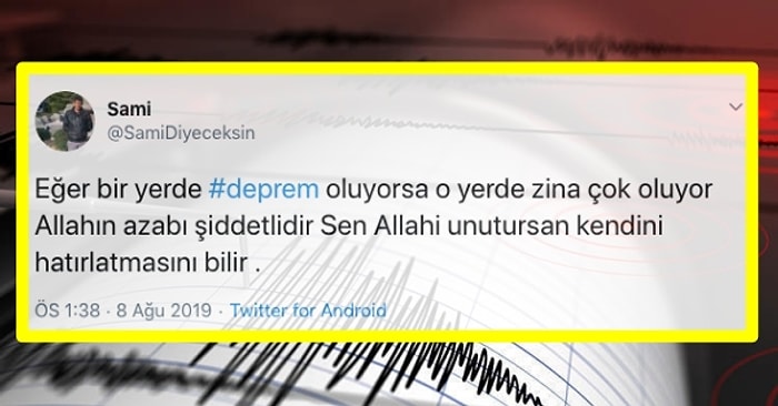 Hâlâ Aynı Cehalet! Kendini Bilmezler İzmir ve Denizli'deki Depremleri Yine Zina ve Alkole Yordu