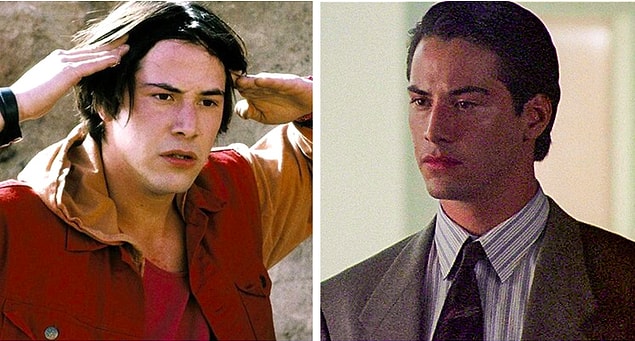 3. Yakışıklı oyunca Keanu Reeves de "Bill ve Ted'in Maceraları" filminde 25 yaşında olmasına rağmen 17 yaşında genç bir oğlanı canlandırmıştı