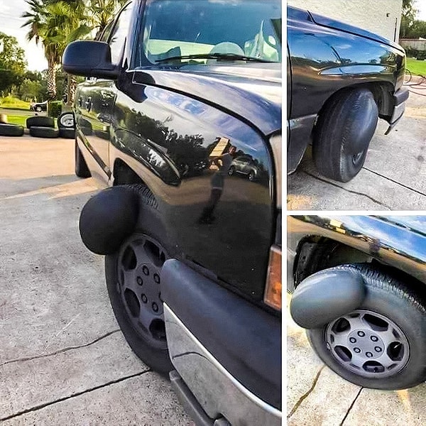 43. Вот что бывает с шинами на солнцепеке