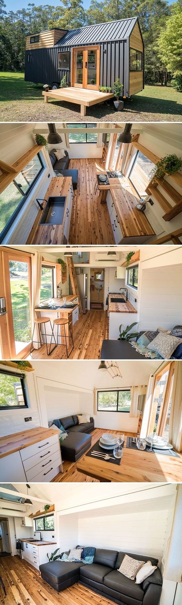 Boyutları değişse de tam zamanlı olarak bir tiny house'da yaşamanın çok pratik çözümleri var. Çevre dostu ve sürdürülebilir bir yaşam sürerek hem de.