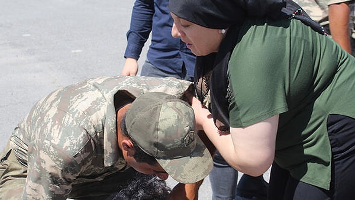 Öksüz Asker Yemin Töreninde Gözyaşlarına Boğuldu: 'Ağlama, Ben de Senin Annenim'