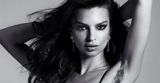 Koltuk Altı Kıllarıyla Kendini Seksi Hissettiğini Söyleyen Emily Ratajkowski'den Göz Kamaştıran Poz