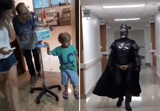 Kanser Tedavisi Gören Ufaklığın Batman'i Görme İsteğini Yerine Getiren Güzel İnsanlar!