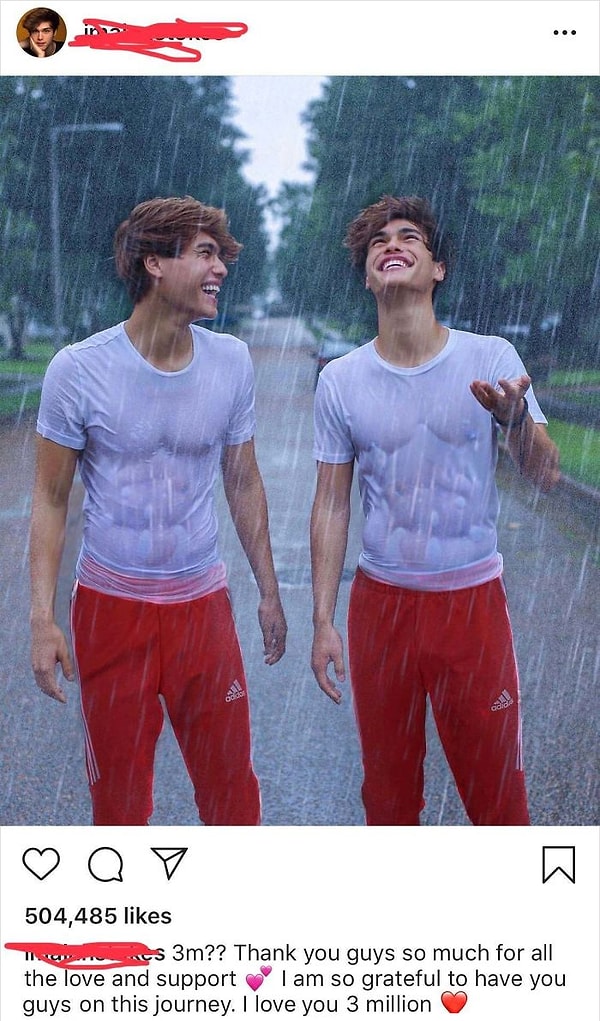 2. Мальчики промокли до нитки, но волосы почему-то остались сухими