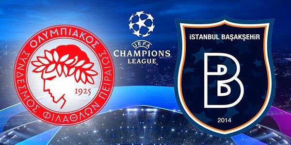 Medipol Başakşehir, UEFA Şampiyonlar Ligi 3. eleme turu rövanş maçında bugün deplasmanda Yunanistan temsilcisi Olympiakos ile karşı karşıya gelecek.