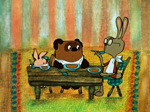 4. Перед походом в гости к кролику, Винни-Пух дал совет своему другу: