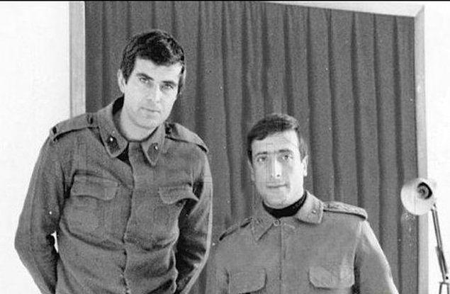 Tarık Akan askerlik görevini yaparken, Denizli, 1979.