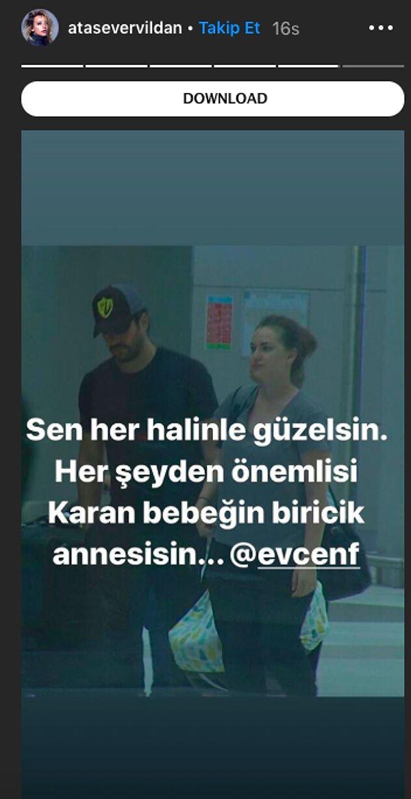 Ünlü oyuncu Vildan Atasever de Fahriye Evcen'e destek verdi ve Instagram hesabından bir paylaşım yaparak "Her halinle güzelsin" dedi.