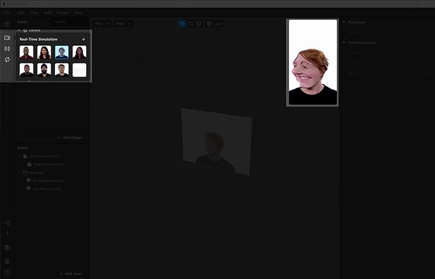 Eğer bir webcam'e sahipseniz kendinizi izleyerek efektler verebilirsiniz!