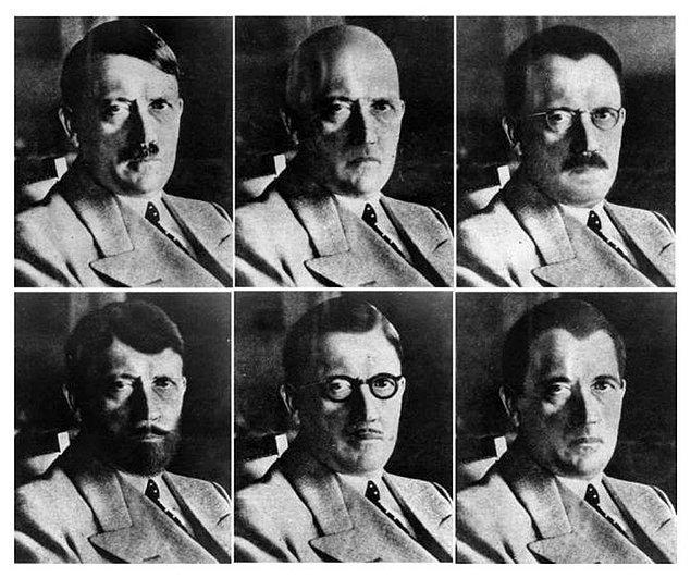 1. ABD istihbarat yetkilileri, Hitler'in olası kılık değiştirme ihtimaline karşı bazı modeller oluşturdu.