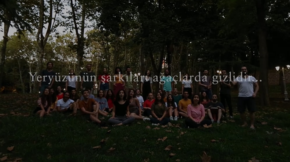 Boğaziçi Gençlik Korosu 'Koy Elini Kalbine Geç Olmadan' Diyerek Kaz Dağları İçin Seslendirdi: Uyan
