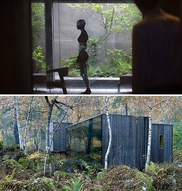 8. Дом из фильма "Из машины" - это отель Juvet Landscape Hotel.