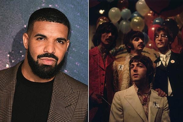 Drake geçtiğimiz yıl Beatles'ın 1964'ten beri elinde tuttuğu "ilk 100'de en fazla şarkıya sahip olma rekoru"nu kırmıştı.