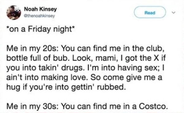 21. Пятница, вечер, тебе 20: "Ты найдешь меня в клубе, эй детка"!