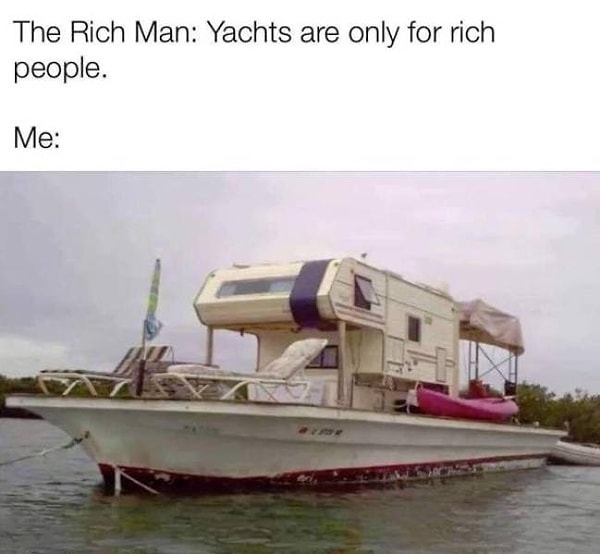 5. "Яхты только для богачей". Я: