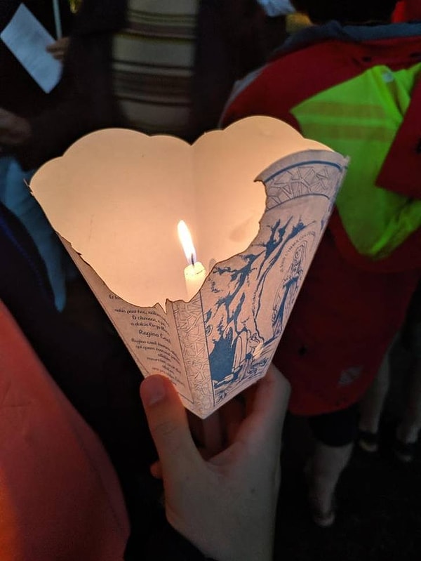 17. Бумажный подсвечник - ну очень умнО!