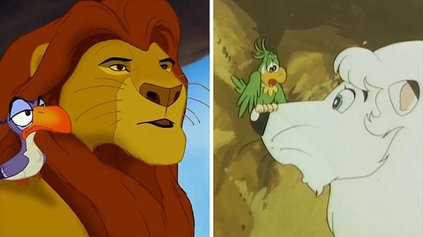 Youtuber Alli Kat'in yayınladığı görüntüler oldukça ikna edici... İki çalışmanın senaryoları farklı olsa da, sanatsal anlamda oldukça benzer yanları var. The Lion King'deki birçok sahne Kimba ile benzerlik taşıyor.