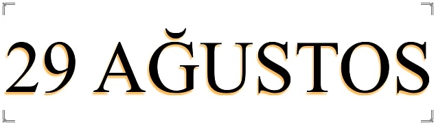 29 Ağustos