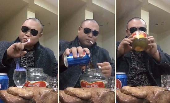 Ne Mide Varmış Sende Arkadaş: Parmağıyla Sigara Yakan, Alkol Karışımıyla Yok Artık Dedirten Bir Acayip Adam