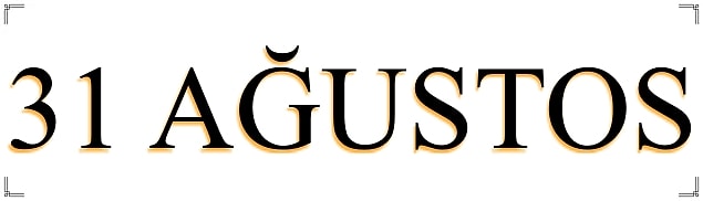 31 Ağustos