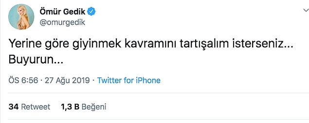 Ancak Gedik tweetlerine şöyle devam etti.