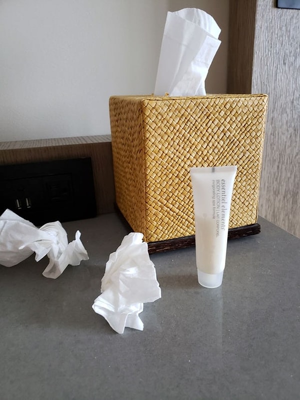 33. Этот гость отеля не стал скрывать свои новогодние планы.