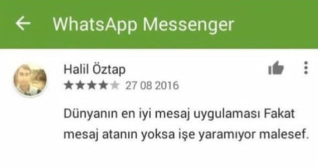 13. Ve Whatsapp çöker.
