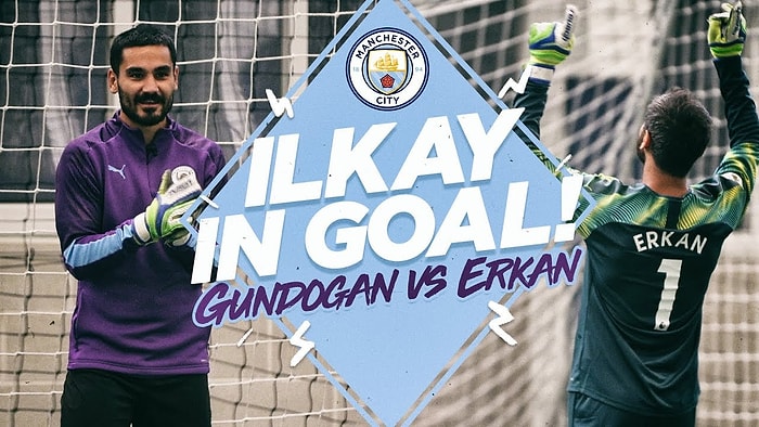 Manchester City Antrenmanına Katılan Erkan Kolçak Köstendil ile İlkay Gündoğan'dan Penaltı Challenge!