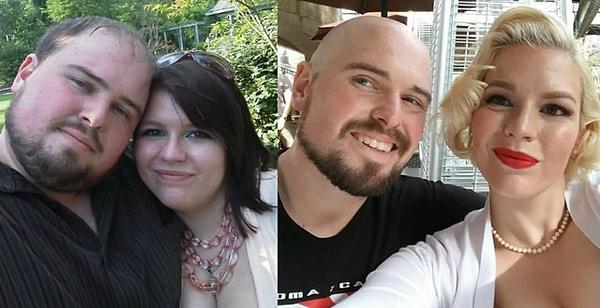 3. "Eşim ve benim 6 yıllık değişimimiz. O 45 kiloya düştü ben de 68, hiçbir hile yok sadece iyi bir diyet ve spor."