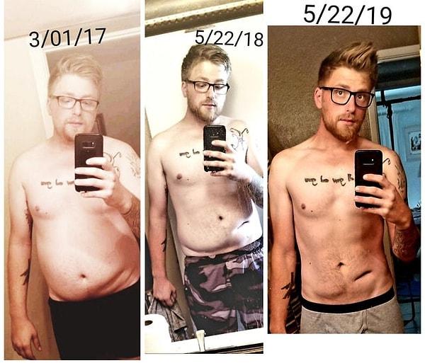 15. "Kendimi önemsemeye başlayalı 2 buçuk sene oldu. Çok disiplinli bir insan değilim ama formda kalmaya dikkat ediyorum. En baştaki fotoğraf çekildiği zaman 122 kiloydum."
