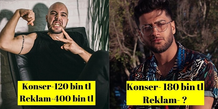 En Çok Onlar Kazanıyor! Rap Müziğinin Yıldızlarının Konser ve Reklam İçin Talep Ettikleri Ücretler 'Nereden Nereye' Dedirtecek