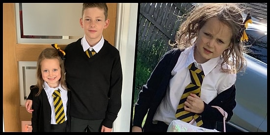 Okulun İlk Gününün 5 Yaşındaki Bir Öğrenciyi Nasıl Hezimete Uğrattığını Gösteren Efsane Fotoğraf