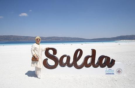 Emine Erdoğan'dan Salda Gölü Ziyareti: 'Görünce Mutmain Oldum'