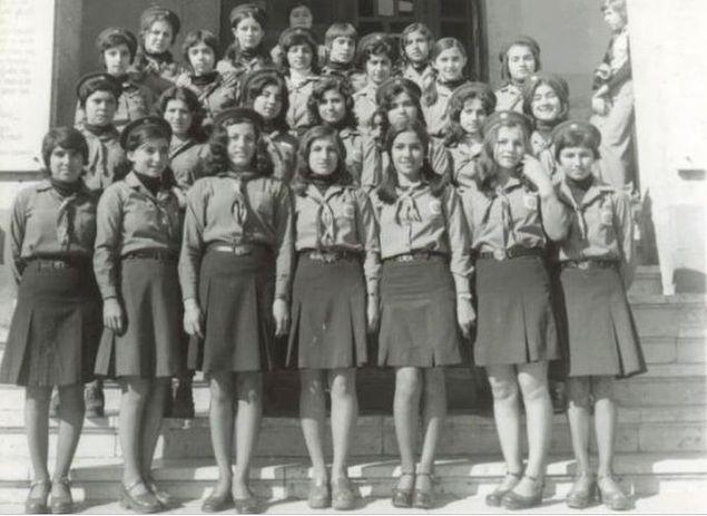 Konya Kız Öğretmen Lisesi izcileri, 1975.