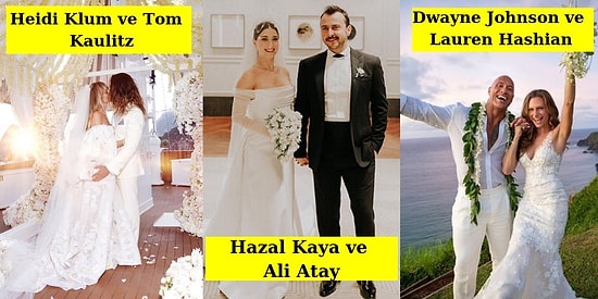 Bol Kısmetli Bir Sene Olmuş, Darısı Başımıza! 2019 Yılında Sevdicekleriyle Evlenip Muradlarına Eren 13 Ünlü