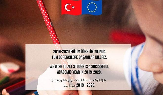 Yeni Öğretim Yılı Mesajını Türkçe ve Arapça Paylaşmıştı: AB Türkiye Delegasyonu Paylaşımını Sildi
