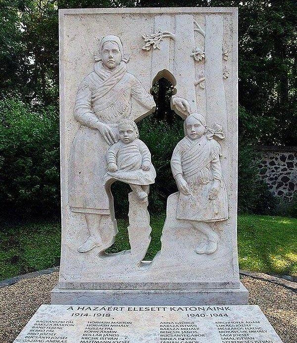 11. Macaristan'daki I. Dünya Savaşı Anıtı.