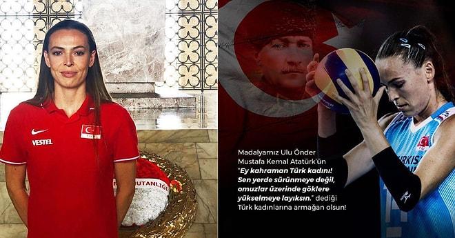 Milli Voleybolcumuz Eda Erdem Madalyasını Türk Kadınına Armağan Ederek Bizi Bir Kez Daha Gururlandırdı!