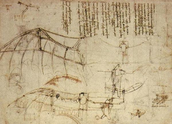 Belki de Da Vinci'nin zihninde de bir yarasa adam figürü vardı, kim bilir?