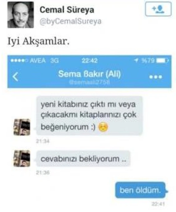 Üzdü...