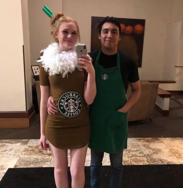 17. Bir Starbucks baristası ve Frappuccino...