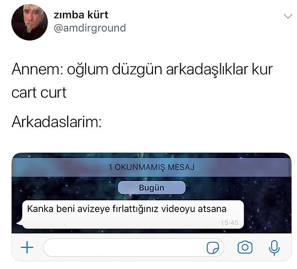 1. Herkesin böyle bir videosu olması lazım.