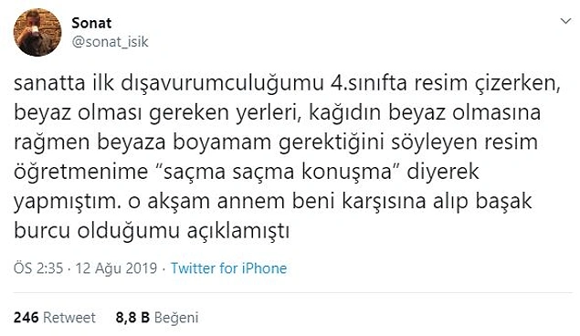 Başak burçları her yaşta aynı demek ki.