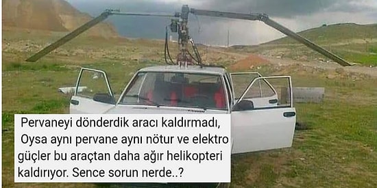 Tofaş Şahin'e Pervane Takınca Helikopter Gibi Uçacağını Zanneden Yurdum İnsanı