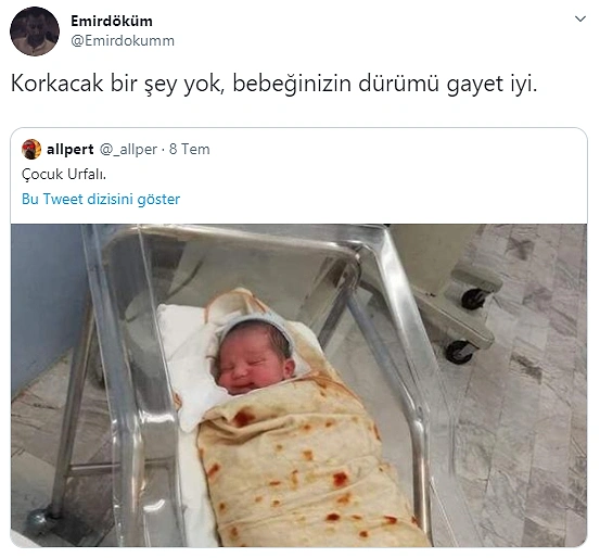 Dürüm bebek.