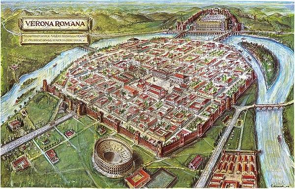 24. Yine İtalya'dan bir şehir Verona, yaklaşık 1. yüzyıl